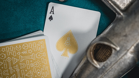 Gold ICON Playing Cards by Riffle Shuffle