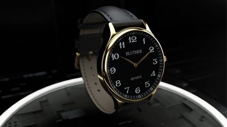 Sale item: Infinity Watch V3 - Gold Case Black Dial / PEN Version (Gimmick and Online Instructions) by Bluether Magic - Trick