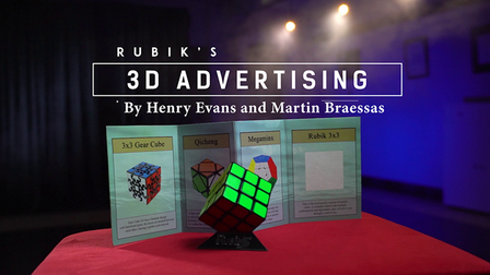 Rubik&#039;s Cube 3D Advertising by Henry Evans and Martin Braessas