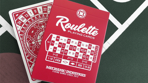 Roulette Playing Cards RED by Mechanic Industries